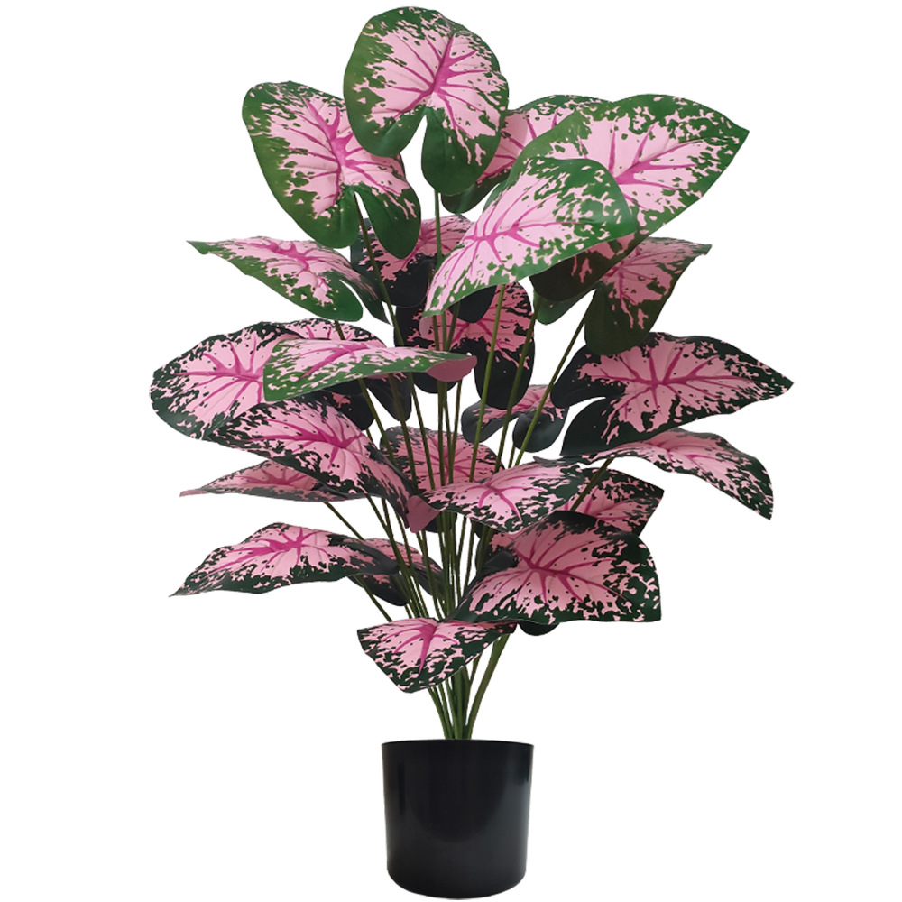 Bonsai Garden Zen - Pembe Yaprak Saksı Bitkileri Sahte Yapay