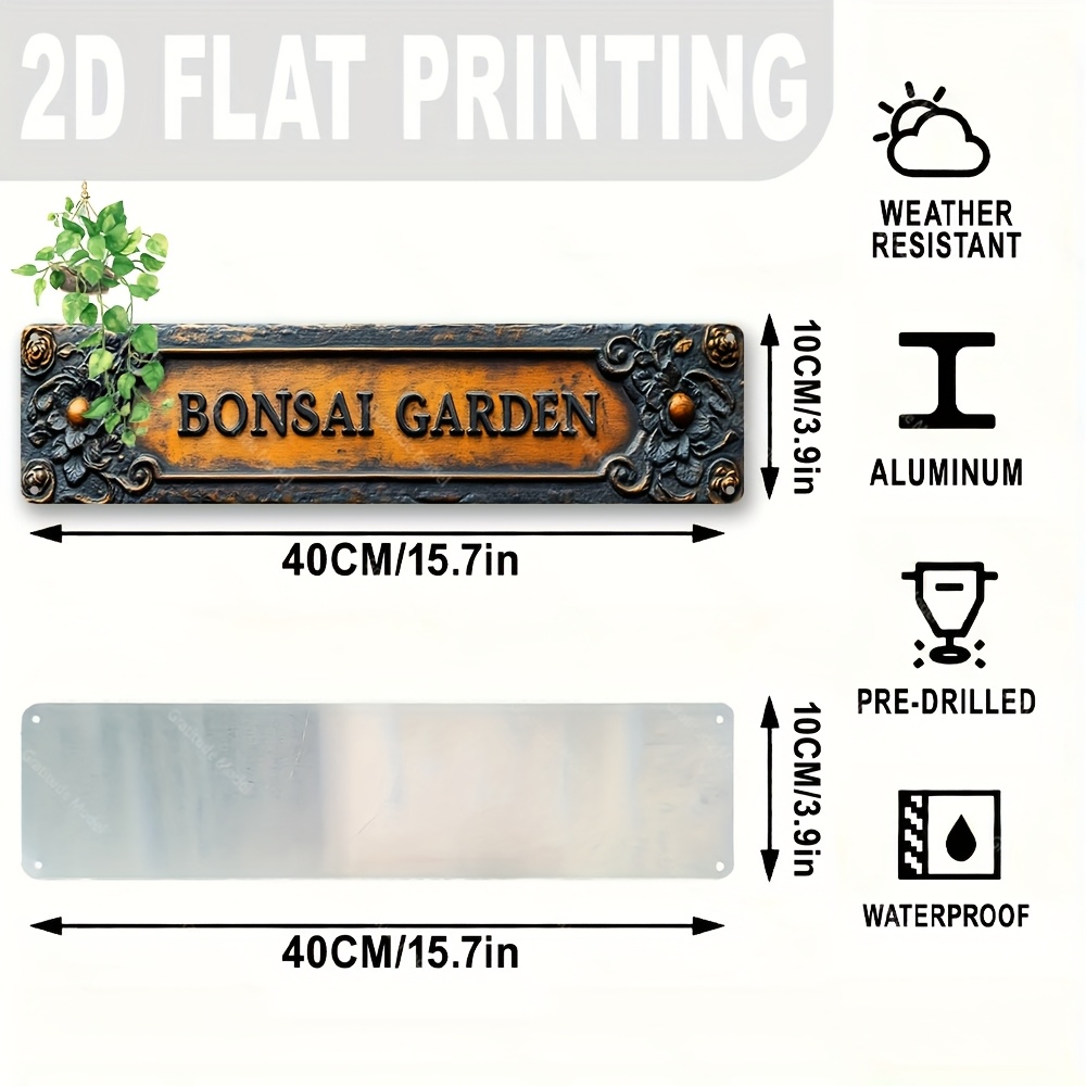 2 Boyutlu Düz - Dayanıklı Alüm - Bonsai Garden And Cafe incelemesi ve fiyatı